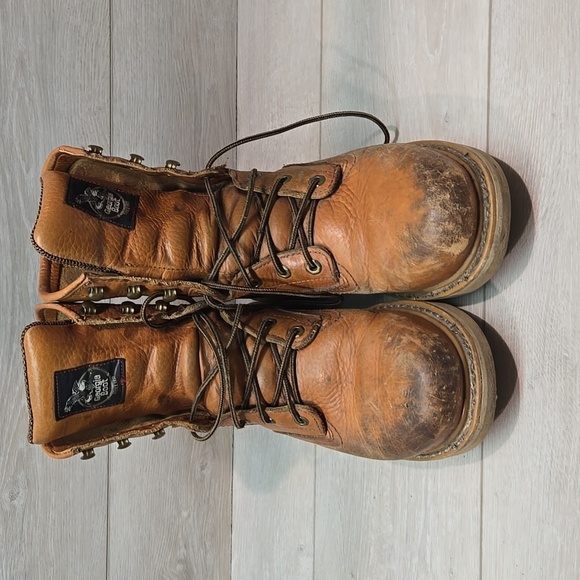 Georgia Boot G8152 8" Barracuda Gold WedgeMens Leather Oil&slip Resistant 8 - Picture 2 of 13